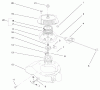 Toro 38431 (3000) - CCR 3000 Snowthrower, 1998 (8900001-8999999) Listas de piezas de repuesto y dibujos ENGINE ASSEMBLY (MODEL NO. 38435 & 38436) #3