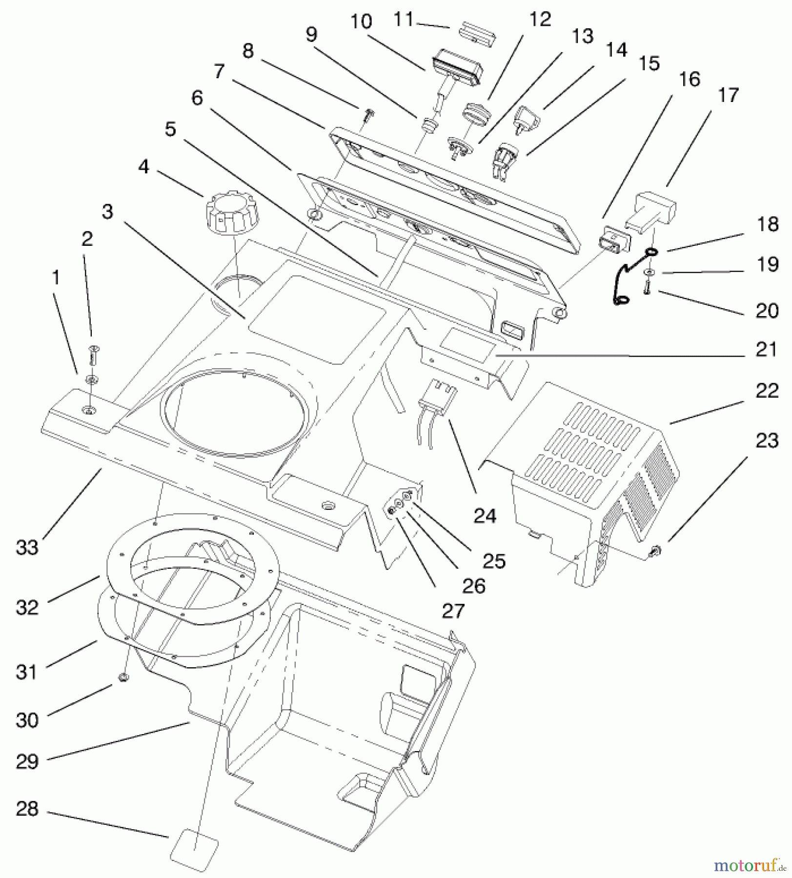  Toro Neu Snow Blowers/Snow Throwers Seite 1 38437 (3000) - Toro CCR 3000 Snowthrower, 1999 (9900001-9999999) SHROUD ASSEMBLY