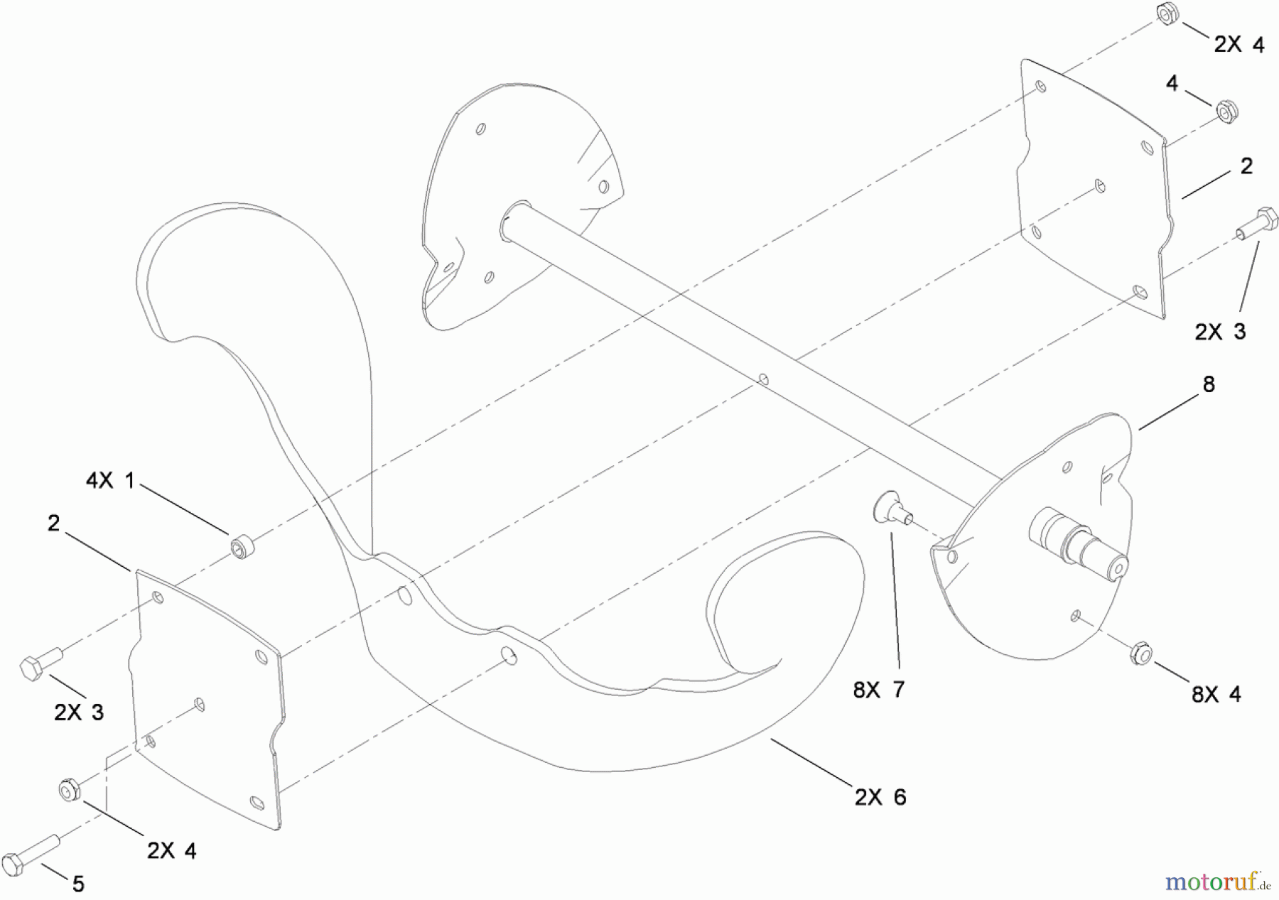  Toro Neu Snow Blowers/Snow Throwers Seite 1 38454 (621 ZE) - Toro Power Clear 621 ZE Snowthrower, 2013 (SN 313002000-313999999) ROTOR ASSEMBLY