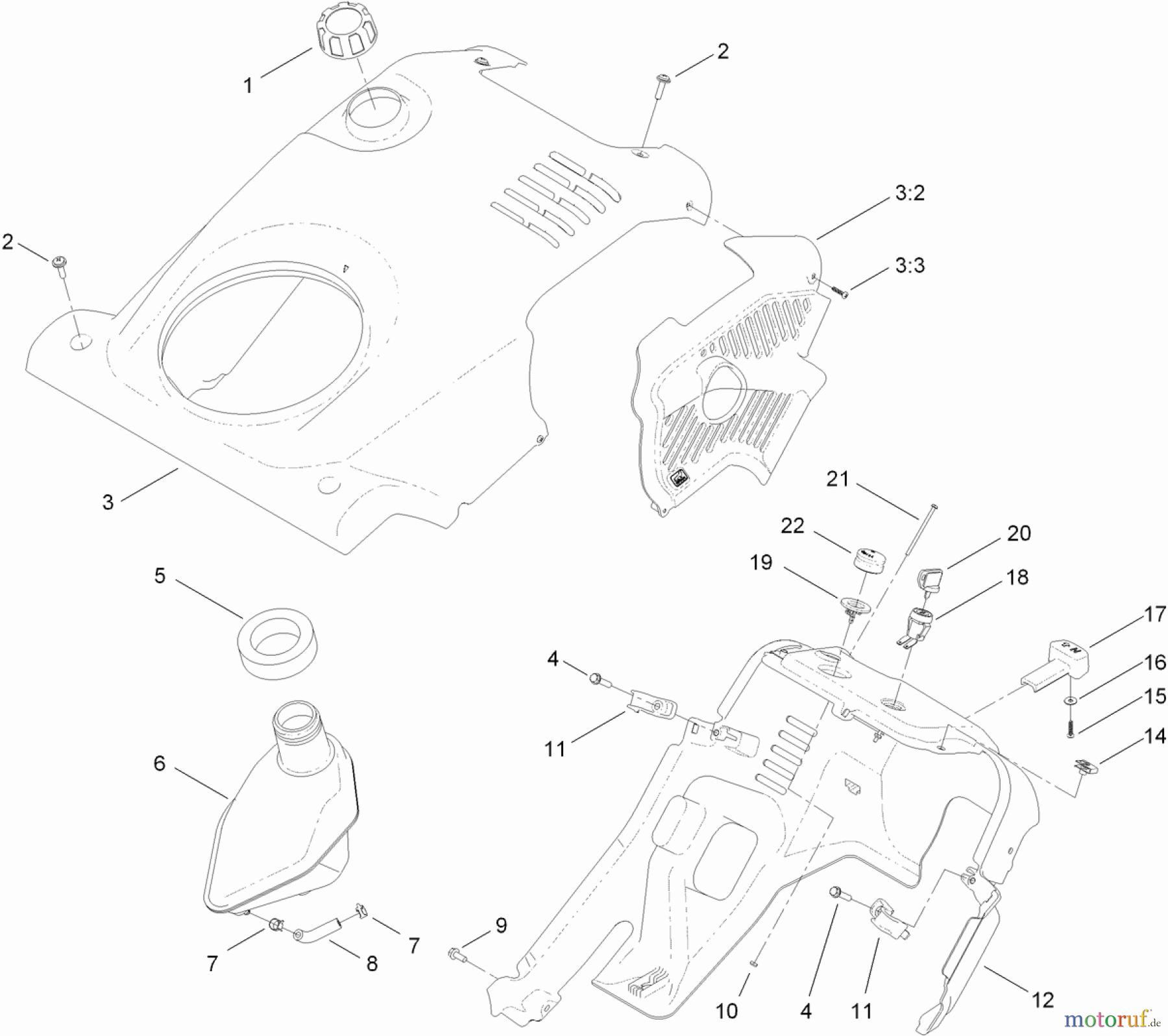  Toro Neu Snow Blowers/Snow Throwers Seite 1 38454 (621 ZE) - Toro Power Clear 621 ZE Snowthrower, 2013 (SN 313002000-313999999) SHROUD ASSEMBLY