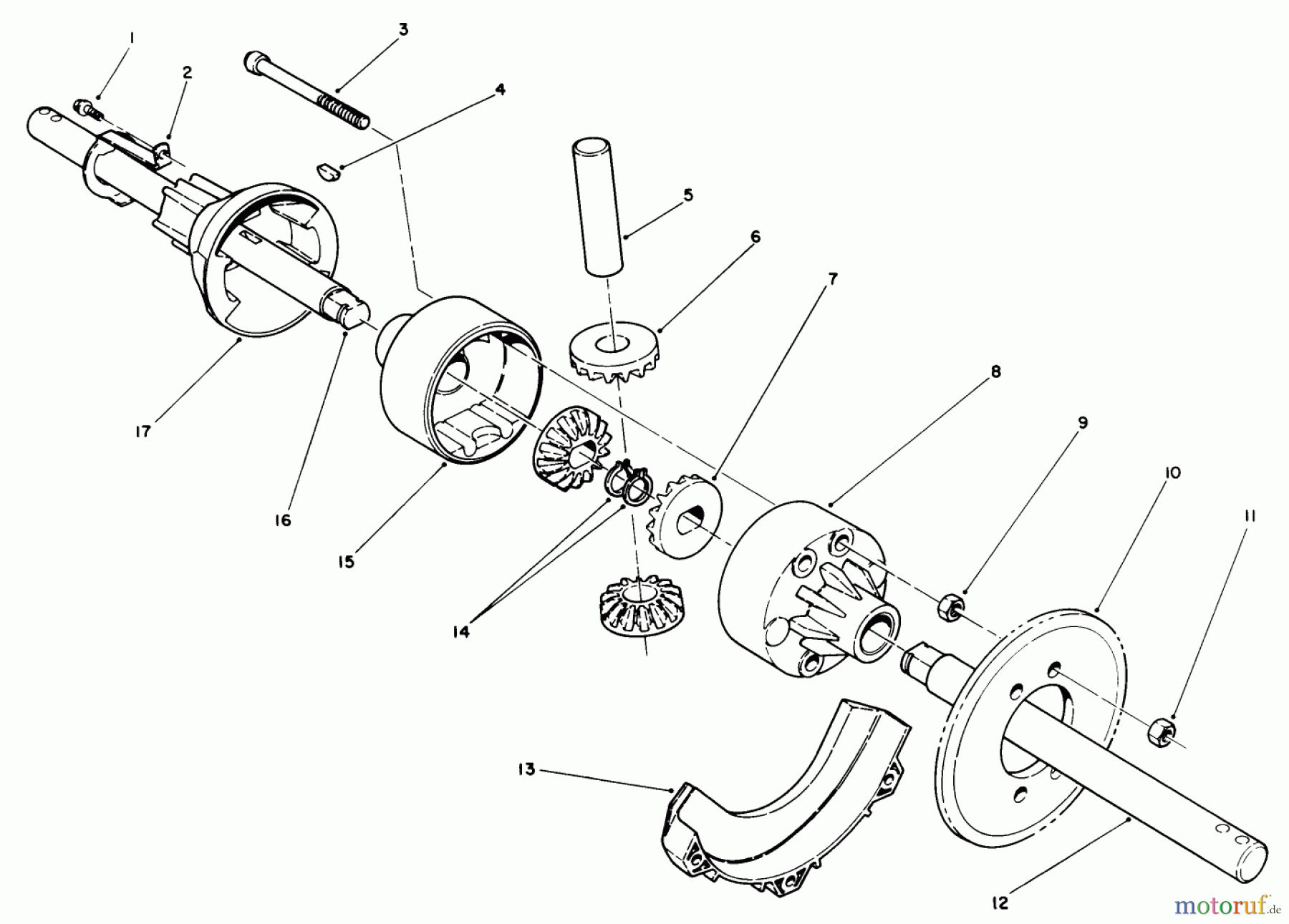  Toro Neu Snow Blowers/Snow Throwers Seite 1 38500 (624) - Toro 624 Power Shift Snowthrower, 1989 (9000001-9999999) DIFFERENTIAL KIT MODEL NO. 38038 (OPTIONAL)