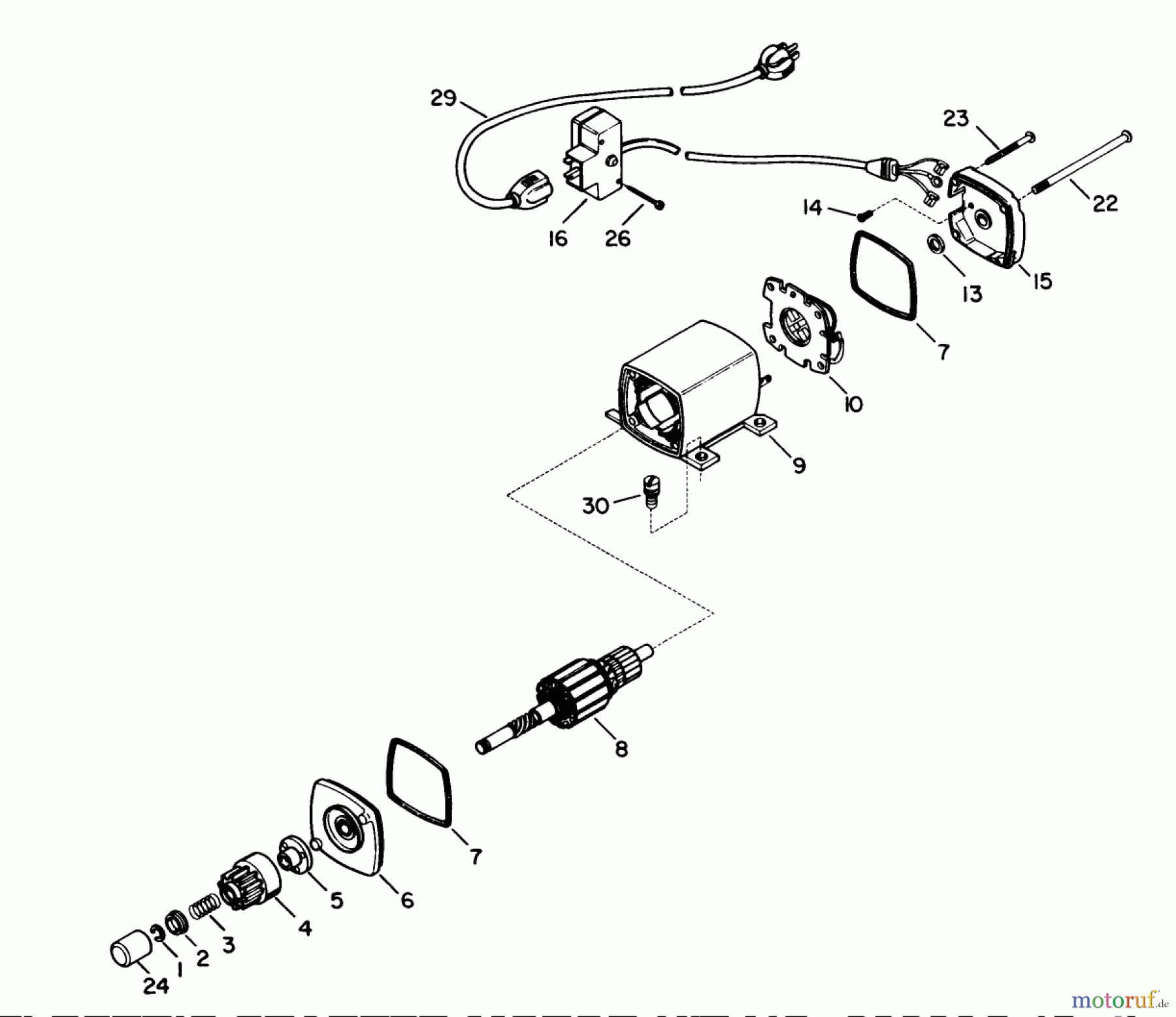  Toro Neu Snow Blowers/Snow Throwers Seite 1 38513 (624) - Toro 624 Power Shift Snowthrower, 1988 (8000001-8999999) ELECTRIC STARTER MOTOR KIT NO. 33328C (OPTIONAL)