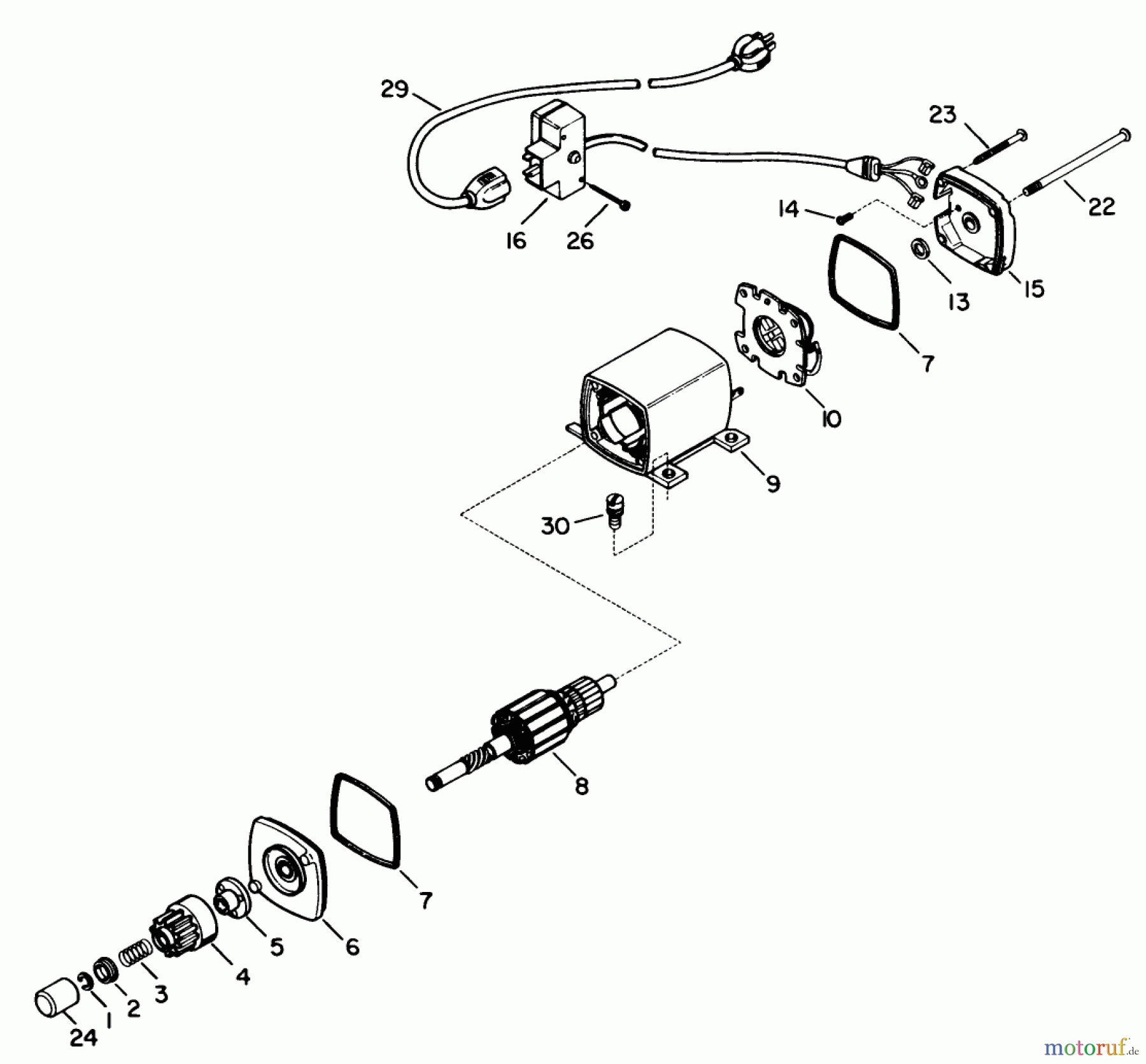  Toro Neu Snow Blowers/Snow Throwers Seite 1 38510 (624) - Toro 624 Power Shift Snowthrower, 1991 (1000001-1999999) ELECTRIC STARTER MOTOR KIT NO. 38-7590 (OPTIONAL)