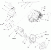Toro 38515 (2450) - CCR 2450 GTS Snowthrower, 2007 (270000001-270010000) Listas de piezas de repuesto y dibujos ENGINE, GAS TANK AND FRAME ASSEMBLY