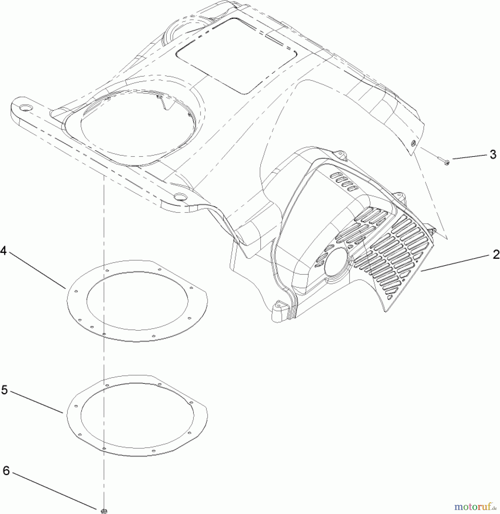  Toro Neu Snow Blowers/Snow Throwers Seite 1 38515 (2450) - Toro CCR 2450 GTS Snowthrower, 2008 (280000001-280999999) UPPER SHROUD ASSEMBLY NO. 110-2187