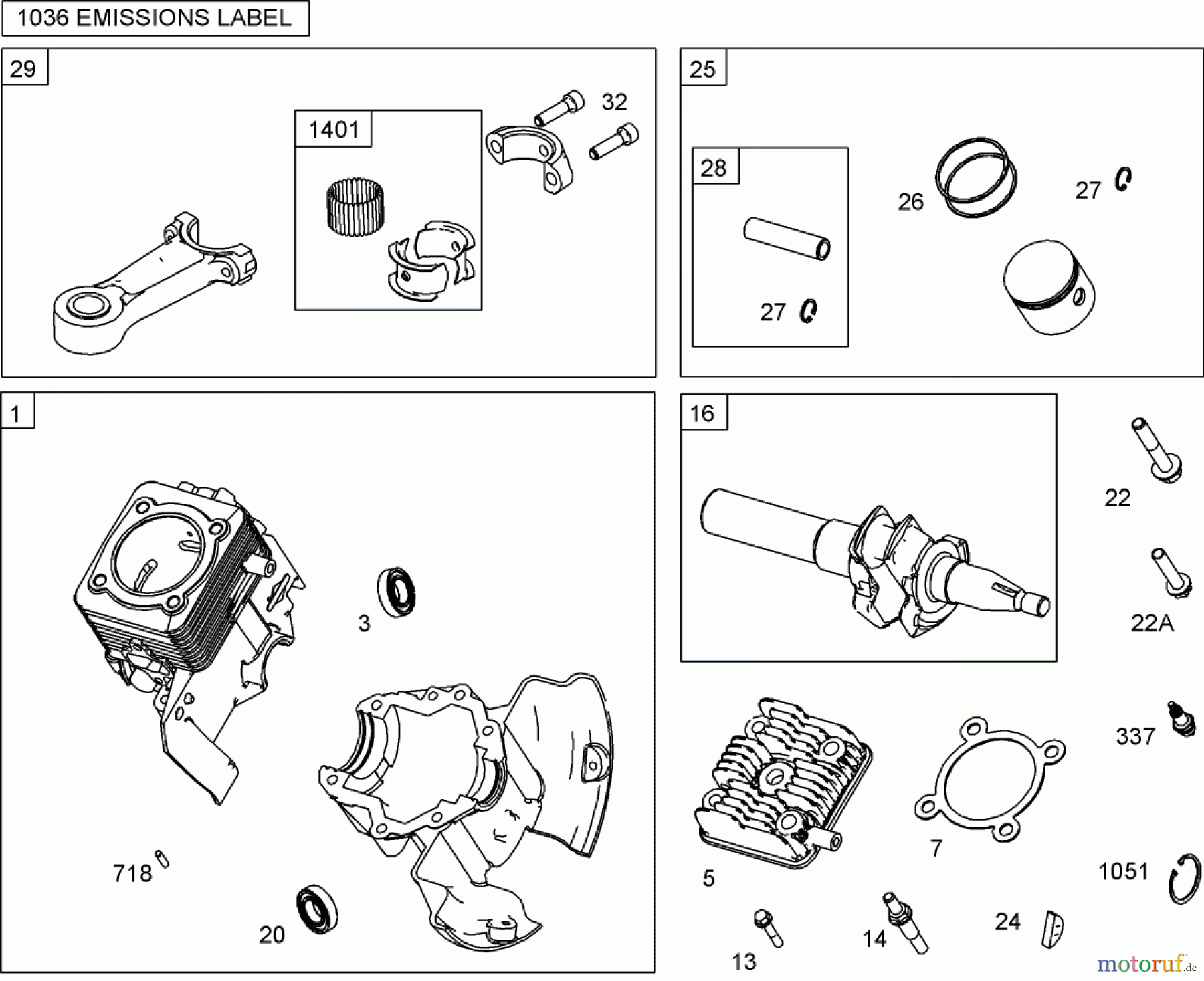  Toro Neu Snow Blowers/Snow Throwers Seite 1 38515 (2450) - Toro CCR 2450 GTS Snowthrower, 2010 (310006876-310999999) CYLINDER, PISTON, AND CONNECTING ROD ASSEMBLY BRIGGS AND STRATTON 084132-0120-E8