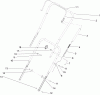 Toro 38535 (2450) - CCR 2450 GTS Snowthrower, 2005 (250000001-250999999) Listas de piezas de repuesto y dibujos HANDLE ASSEMBLY