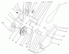 Toro 38536 (2450) - CCR 2450 GTS Snowthrower, 2004 (240000001-240999999) Listas de piezas de repuesto y dibujos IMPELLER DRIVE ASSEMBLY