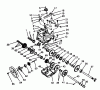 Toro 38540 (824) - 824 Power Shift Snowthrower, 1988 (8000001-8999999) Listas de piezas de repuesto y dibujos TRANSMISSION ASSEMBLY NO. 62-0190