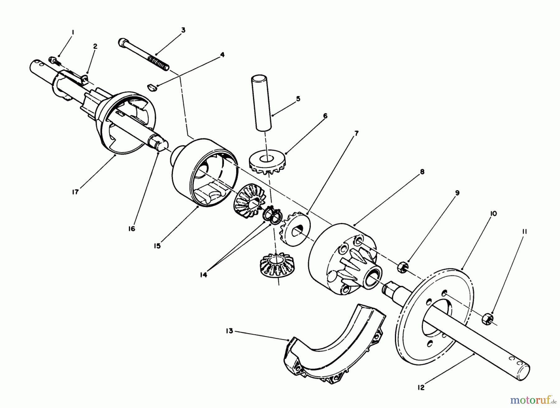  Toro Neu Snow Blowers/Snow Throwers Seite 1 38543 (824) - Toro 824 Power Shift Snowthrower, 1992 (2000001-2999999) DIFFERENTIAL KIT MODEL NO. 38038 (OPTIONAL)