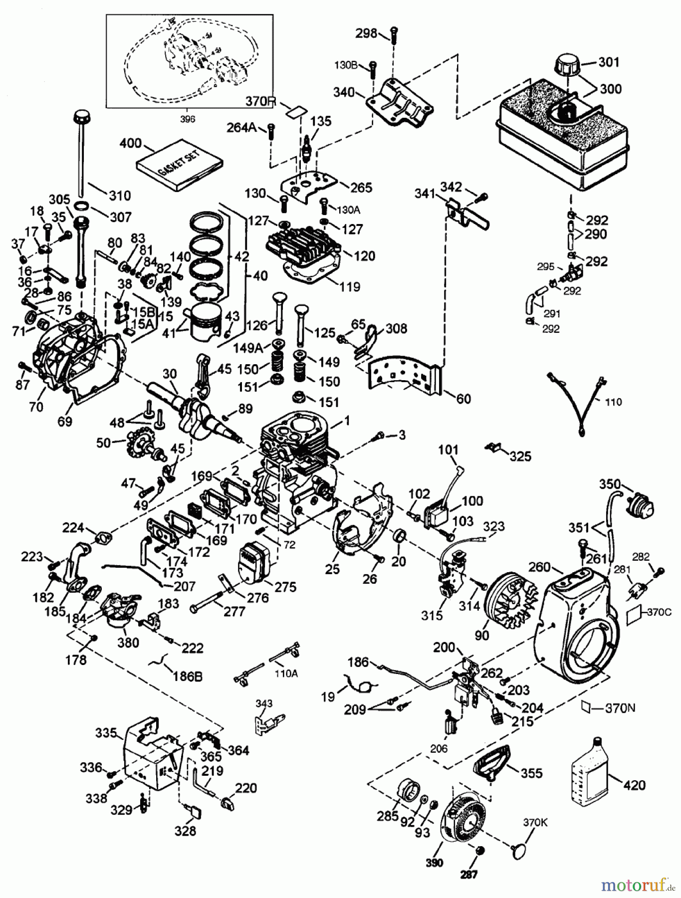  Toro Neu Snow Blowers/Snow Throwers Seite 1 38543 (824) - Toro 824 Power Shift Snowthrower, 2003 (230000001-230999999) ENGINE TECUMSEH HMSK80-155645V