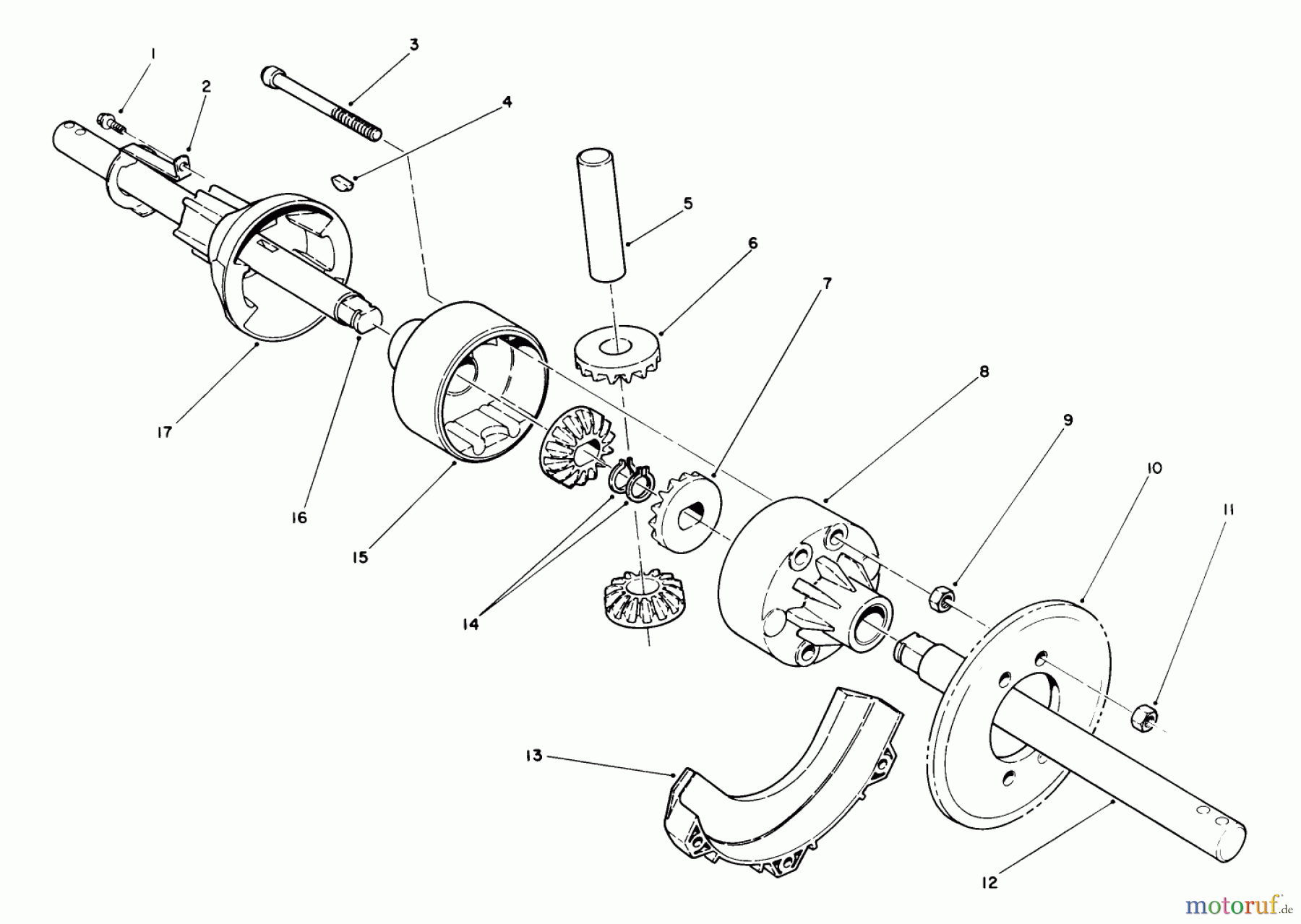  Toro Neu Snow Blowers/Snow Throwers Seite 1 38545 (828) - Toro 828 Power Shift Snowthrower, 1989 (9000001-9999999) DIFFERENTIAL KIT MODEL NO. 38038 (OPTIONAL)