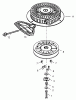 Toro 38559 (1028) - 1028 Power Shift Snowthrower, 2004 (240000001-240999999) Listas de piezas de repuesto y dibujos REWIND STARTER ASSEMBLY NO. 590749 TECUMSEH HMSK-80 155723