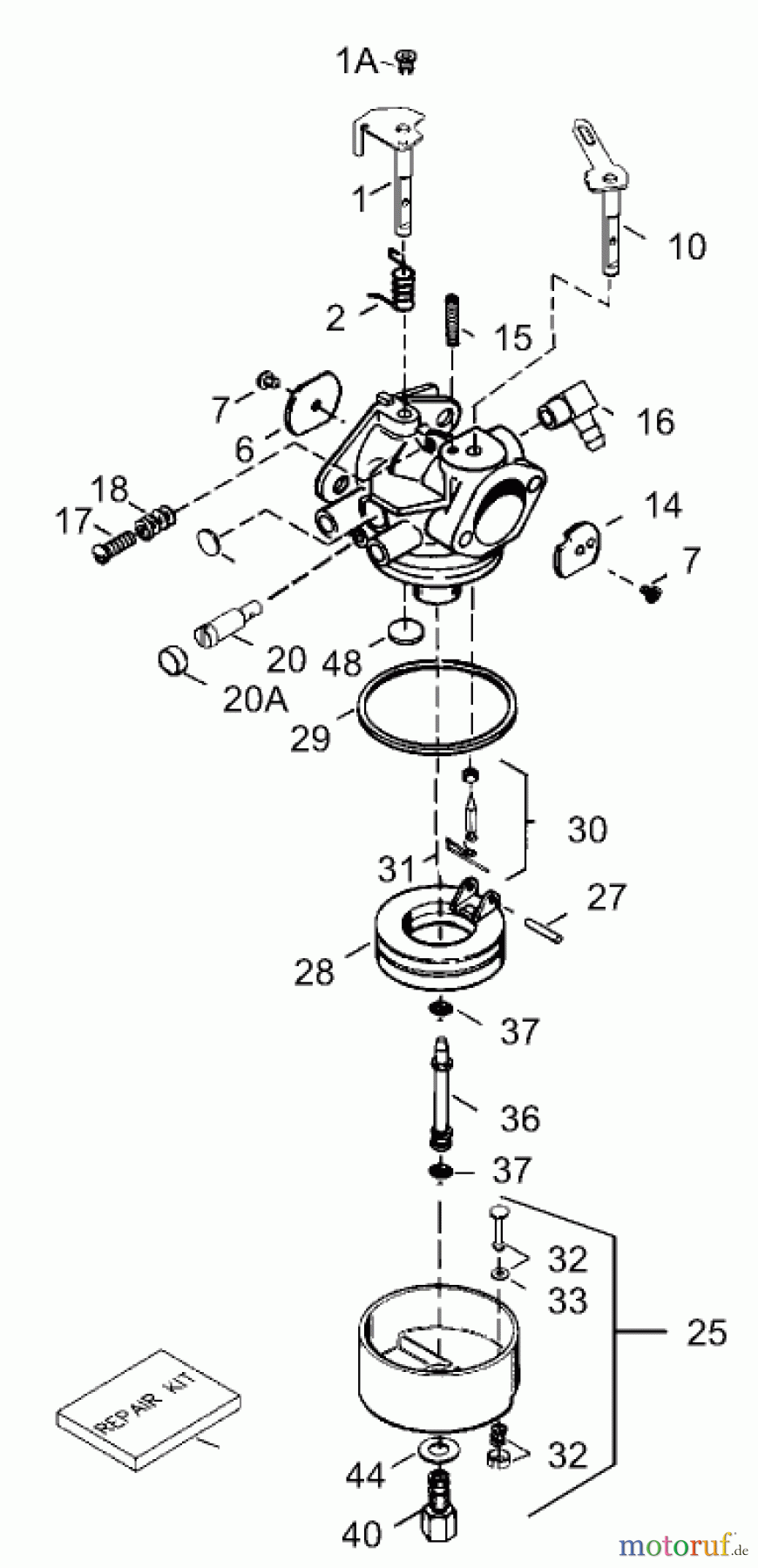  Toro Neu Snow Blowers/Snow Throwers Seite 1 38560 (1028) - Toro 1028 Power Shift Snowthrower, 2004 (240000001-240999999) CARBURETOR ASSEMBLY PART NO. 640169