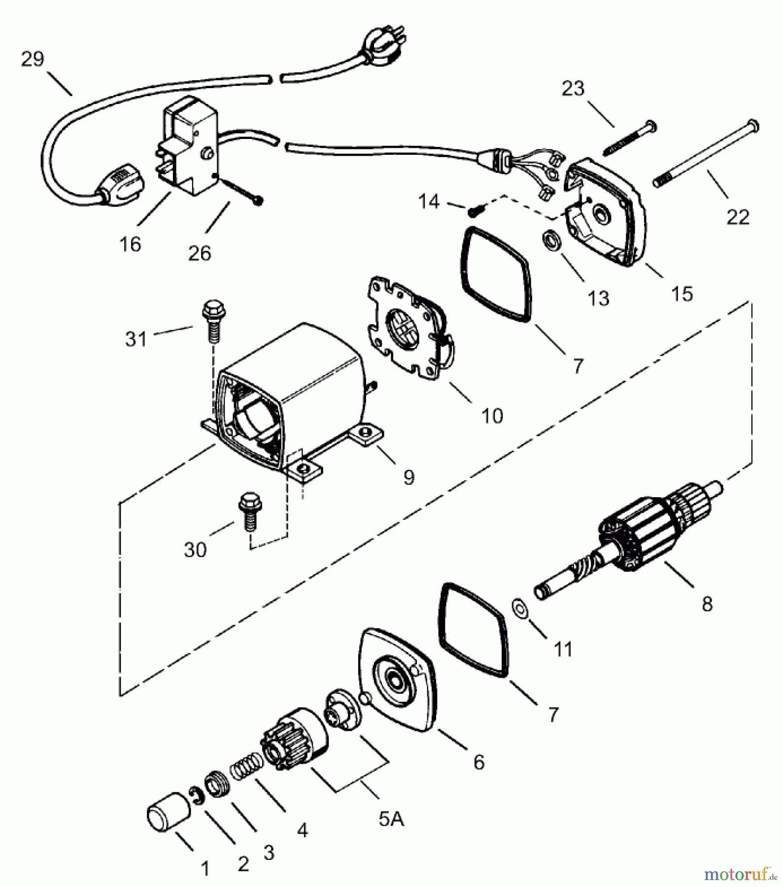  Toro Neu Snow Blowers/Snow Throwers Seite 1 38560 (1028) - Toro 1028 Power Shift Snowthrower, 2004 (240000001-240999999) ELECTRIC STARTER (110 VOLT) PART NO. 33329E