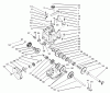 Toro 38560 (1028) - 1028 Power Shift Snowthrower, 2004 (240000001-240999999) Listas de piezas de repuesto y dibujos TRACTION GEARCASE ASSEMBLY PART NO. 66-8030