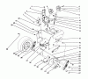 Toro 38566 (1132) - 1132 Power Shift Snowthrower, 1992 (2000001-2999999) Listas de piezas de repuesto y dibujos TRACTION DRIVE ASSEMBLY