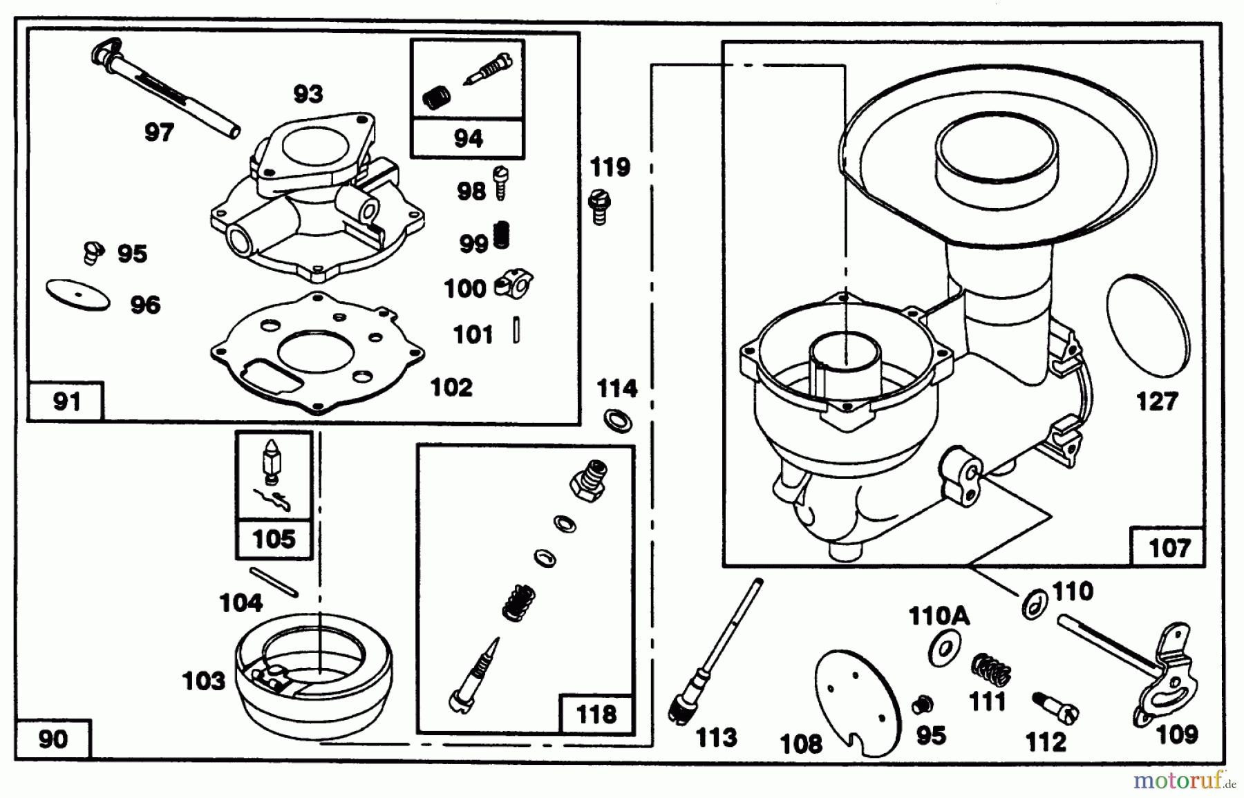  Toro Neu Snow Blowers/Snow Throwers Seite 1 38580 (1132) - Toro 1132 Power Shift Snowthrower, 1995 (5900001-5999999) ENGINE BRIGGS & STRATTON MODELS 252416-0756-01 & 252416-0757-01 #3