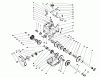 Toro 38570 (828) - 828 Power Shift Snowthrower, 1990 (0000001-0999999) Listas de piezas de repuesto y dibujos TRANSMISSION ASSEMBLY NO. 66-8030