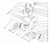 Toro 38570 (828) - 828 Power Shift Snowthrower, 1991 (1000001-1999999) Listas de piezas de repuesto y dibujos TRACTION DRIVE ASSEMBLY