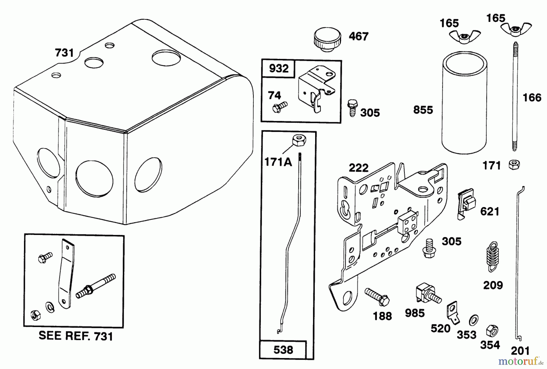  Toro Neu Snow Blowers/Snow Throwers Seite 1 38580 (1132) - Toro 1132 Power Shift Snowthrower, 1993 (3900001-3999999) ENGINE BRIGGS & STRATTON MODELS 252416-0756-01 & 252416-0757-01 #4