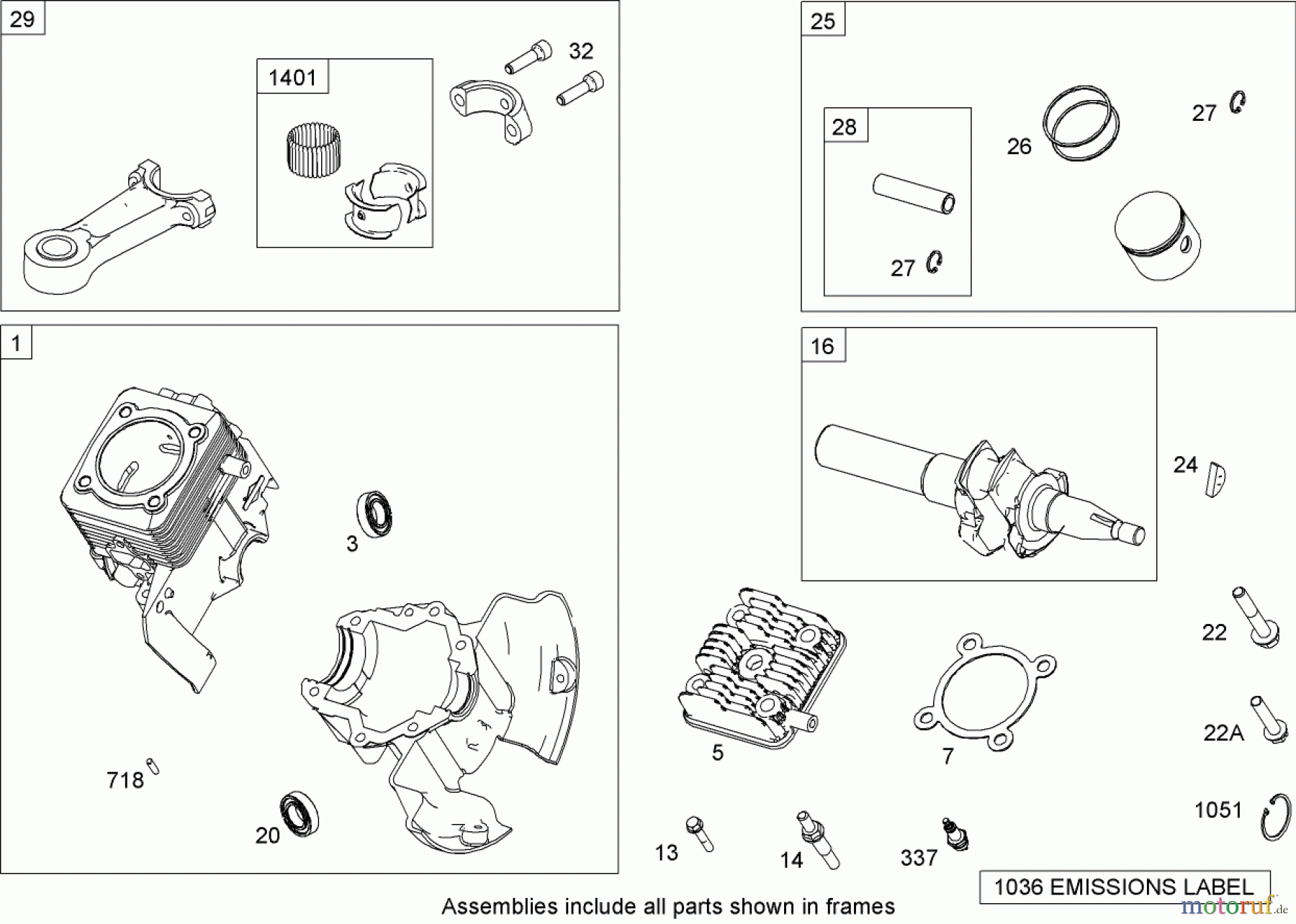  Toro Neu Snow Blowers/Snow Throwers Seite 1 38582 - Toro Power Clear Snowthrower, 2008 (280000001-280999999) CYLINDER, PISTON AND CONNECTING ROD ASSEMBLY BRIGGS AND STRATTON 084233-0199-E8