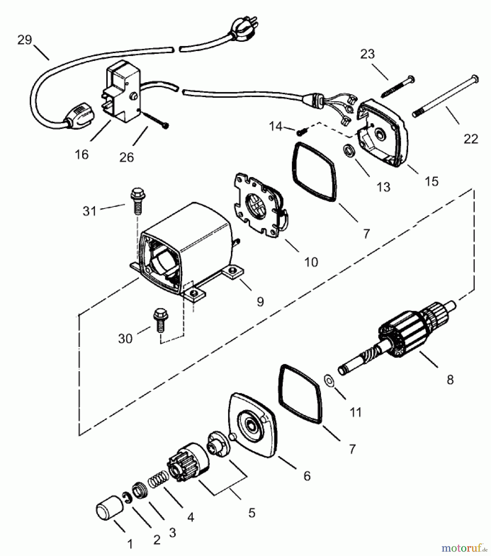  Toro Neu Snow Blowers/Snow Throwers Seite 1 38592 (1332) - Toro 1332 Power Shift Snowthrower, 2004 (240000001-240999999) ELECTRIC STARTER (110 VOLT) PART NO. 37105