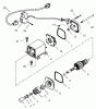 Toro 38592 (1332) - 1332 Power Shift Snowthrower, 2004 (240000001-240999999) Listas de piezas de repuesto y dibujos ELECTRIC STARTER (110 VOLT) PART NO. 37105