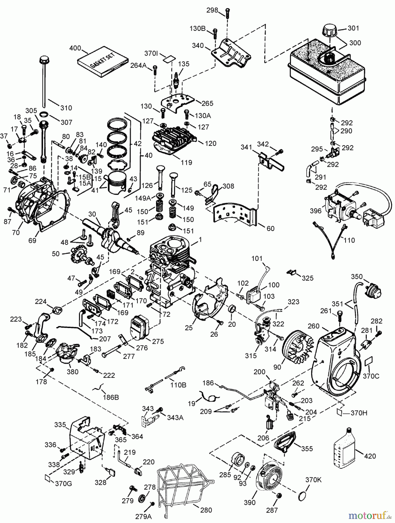  Toro Neu Snow Blowers/Snow Throwers Seite 1 38595 (6000) - Toro Power Max 6000 Snowthrower, 2007 (270000001-270999999) ENGINE ASSEMBLY NO. 1 TECUMSEH LH318SA-156590H