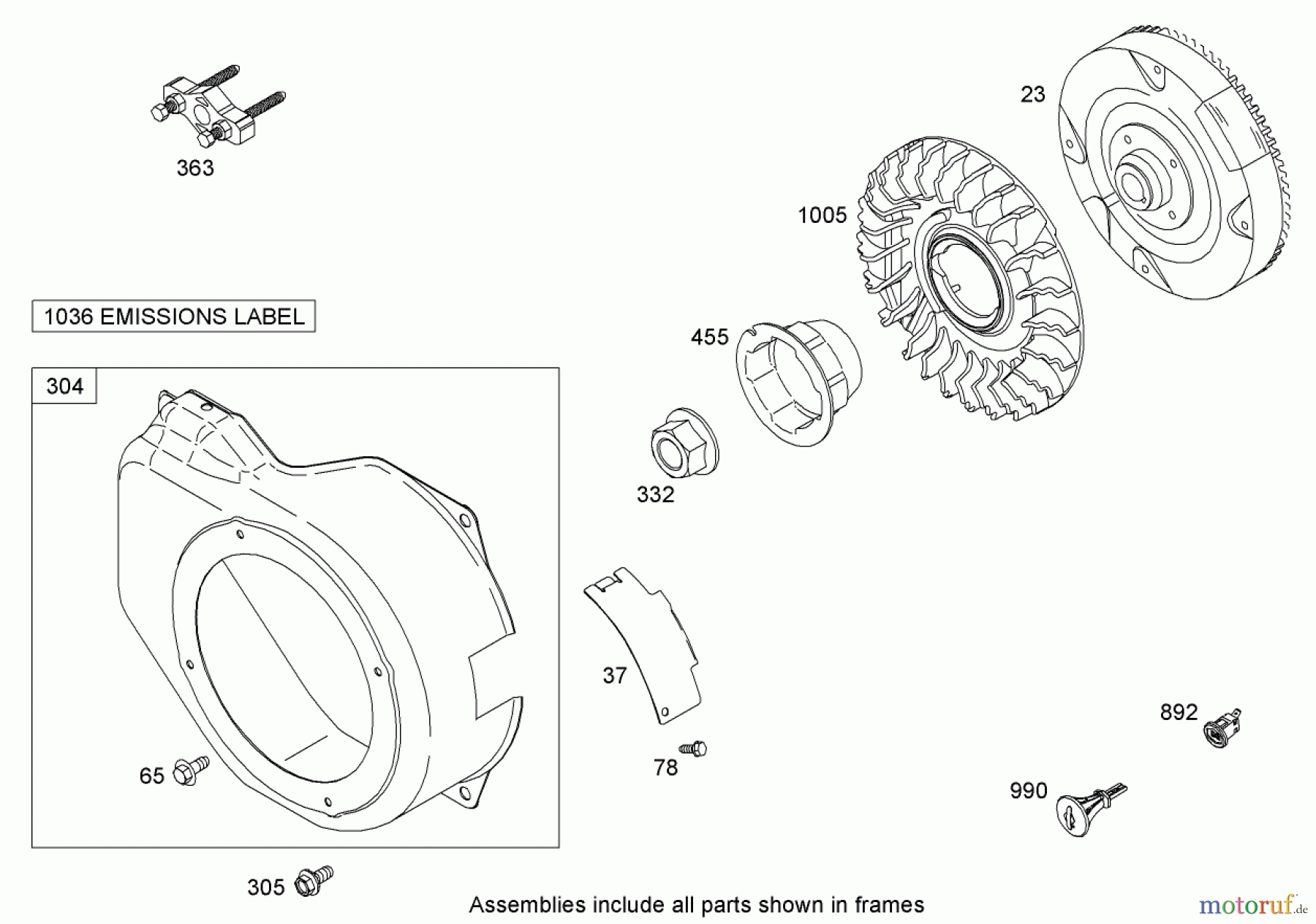  Toro Neu Snow Blowers/Snow Throwers Seite 1 38597 (6000) - Toro Power Max 6000 Snowthrower, 2008 (280000001-280999999) BLOWER HOUSING ASSEMBLY BRIGGS AND STRATTON 15D102-0111-E1