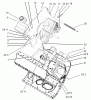 Toro 38600 - Snow Commander Snowthrower, 2004 (240000001-240999999) Listas de piezas de repuesto y dibujos ENGINE AND FRAME ASSEMBLY