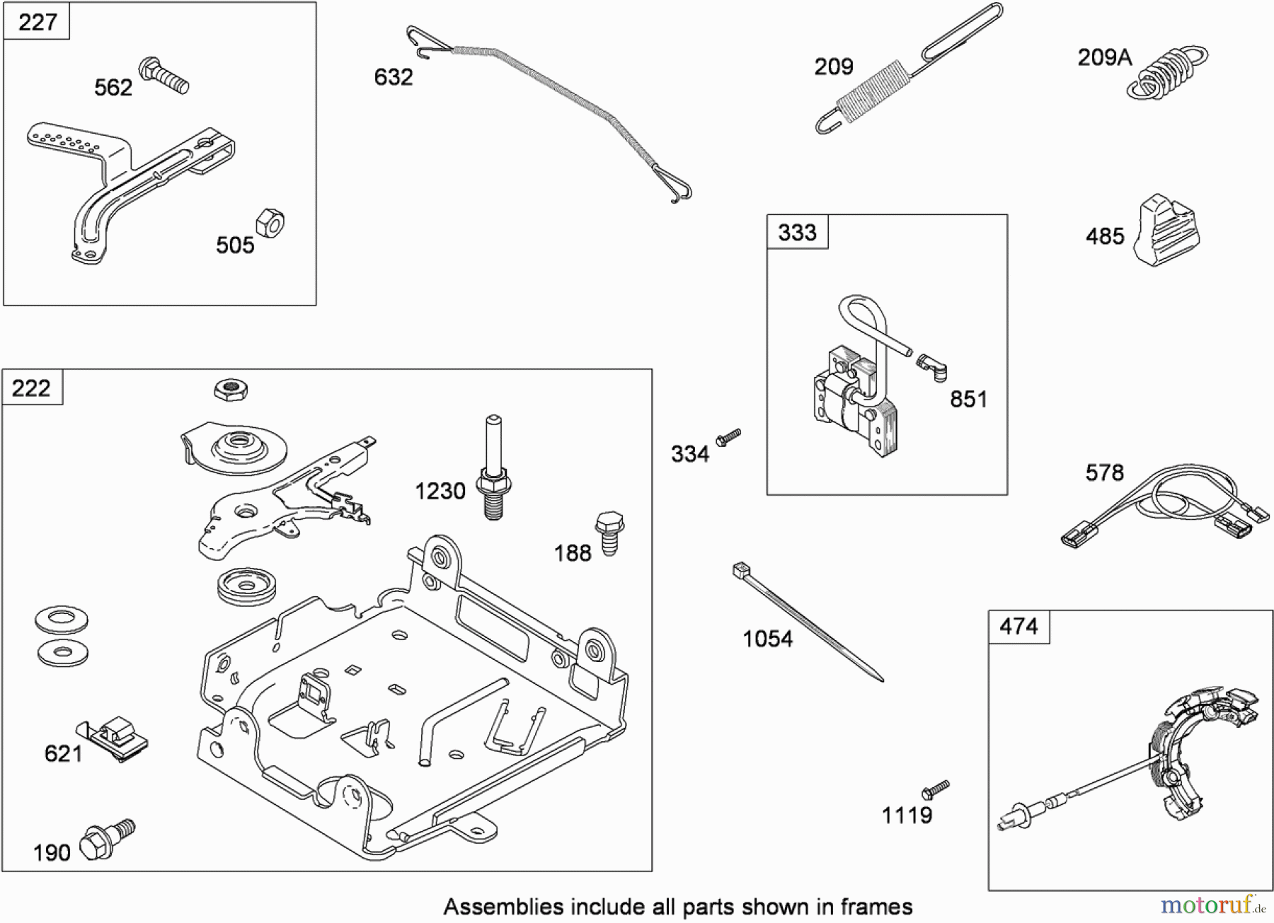  Toro Neu Snow Blowers/Snow Throwers Seite 2 38624 (826 OE) - Toro Power Max 826 OE Snowthrower, 2009 (290000001-290999999) GOVERNOR, CONTROLS AND IGNITION ASSEMBLY BRIGGS AND STRATTON 15D104-0113-E8