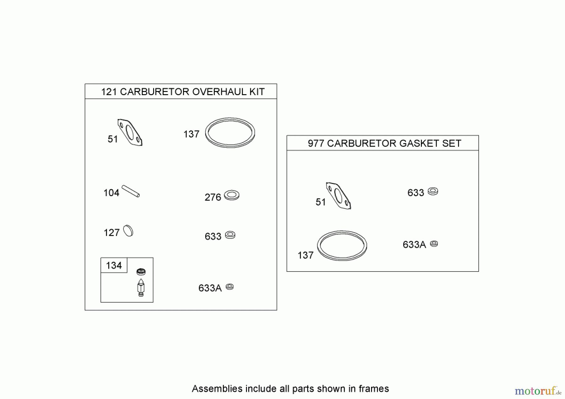  Toro Neu Snow Blowers/Snow Throwers Seite 2 38629 (826 OE) - Toro Power Max 826 OE Snowthrower, 2008 (280000001-280999999) CARBURETOR OVERHAUL KIT BRIGGS AND STRATTON 15D104-0112-E1