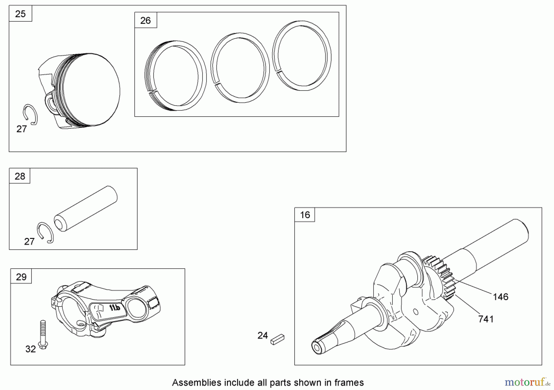  Toro Neu Snow Blowers/Snow Throwers Seite 2 38629 (826 OE) - Toro Power Max 826 OE Snowthrower, 2008 (280000001-280999999) CRANKSHAFT ASSEMBLY BRIGGS AND STRATTON 15D104-0112-E1