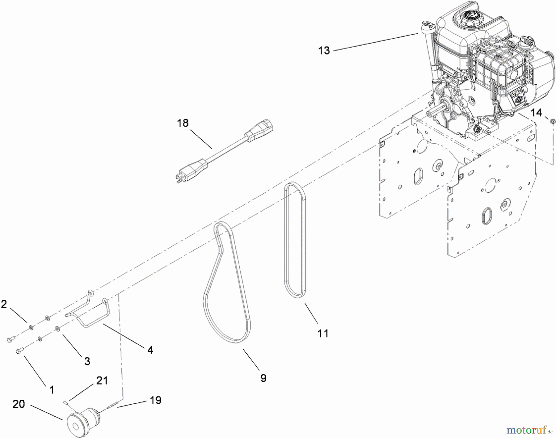  Toro Neu Snow Blowers/Snow Throwers Seite 2 38629C (826 OE) - Toro Power Max 826 OE Snowthrower, 2009 (290000001-290999999) ENGINE ASSEMBLY