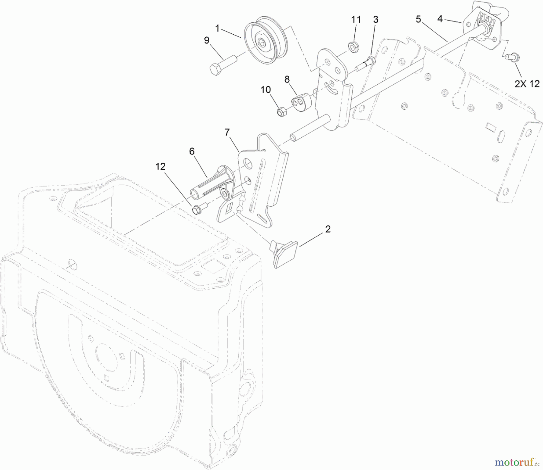  Toro Neu Snow Blowers/Snow Throwers Seite 2 38810 (724 OE) - Toro Power Max 724 OE Snowthrower, 2013 (SN 313000001-313999999) IMPELLER DRIVE ASSEMBLY