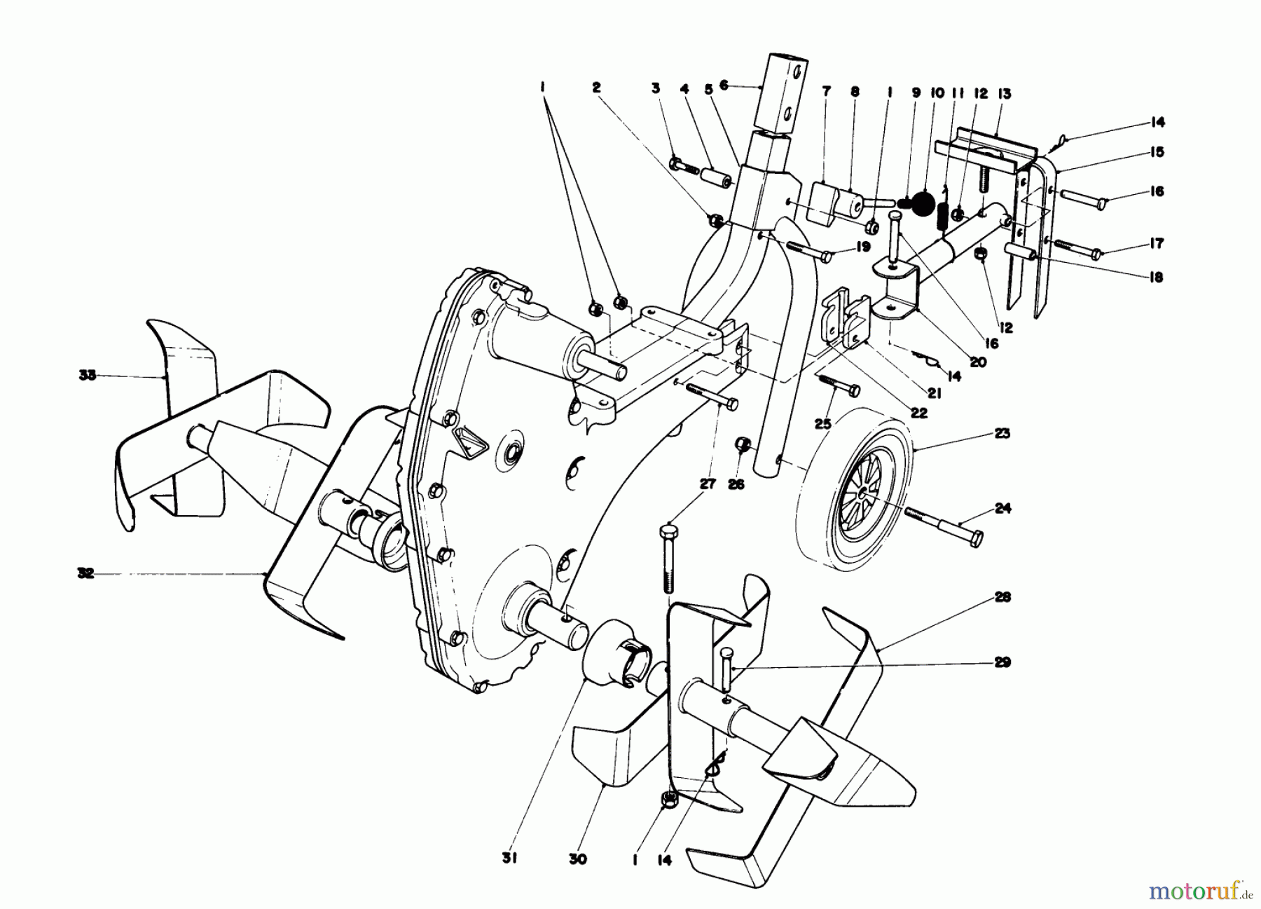  Toro Neu Tillers/Cultivators 58336 - Toro 22