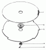 Toro 30900 - 21cc Gas Trimmer, 1980 (0000001-0999999) Listas de piezas de repuesto y dibujos WEED BLADE AND BRUSH BLADE (OPTIONAL)