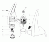 Toro 51225 (900) - 900 Electric Trimmer, 1980 (0000001-0999999) Listas de piezas de repuesto y dibujos MOTOR AND HOUSING ASSEMBLY