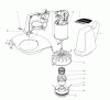 Toro 51400 (1200) - 1200 Electric Trimmer, 1978 (8007610-8999999) Listas de piezas de repuesto y dibujos MOTOR AND HOUSING ASSEMBLY