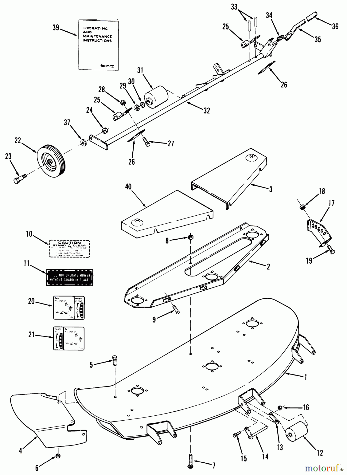  Toro Neu Mowers, Deck Assembly Only 05-42MS01 - Toro 42