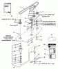 Toro 05-42MS05 - 42" Side Discharge Mower, 1987 Listas de piezas de repuesto y dibujos REAR DISCHARGE MOWER-42 IN. (107 CM)(VEHICLE IDENTIFICATION NUMBER 05-42MR04