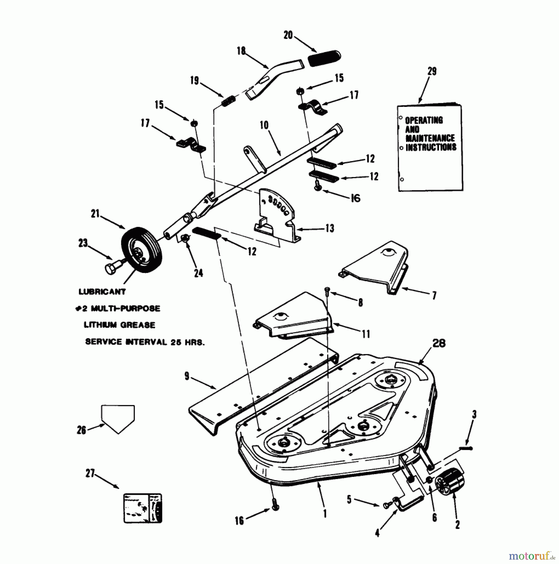  Toro Neu Mowers, Deck Assembly Only 05-36MR05 - Toro 36