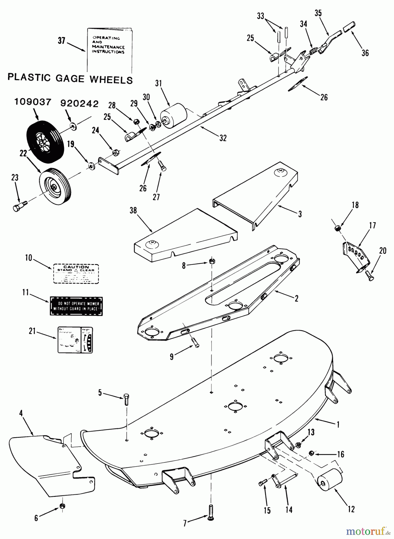  Toro Neu Mowers, Deck Assembly Only A5-48MS02 - Toro 48