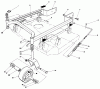 Mähdecks 30136 - Toro 36" Side Discharge Mower (SN: 6000001 - 6000797) (1986) Listas de piezas de repuesto y dibujos 36" CARRIER FRAME MODEL NO. 30136