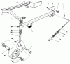 Mähdecks 30136 - Toro 36" Side Discharge Mower (SN: 6000001 - 6000797) (1986) Listas de piezas de repuesto y dibujos 44" CARRIER FRAME MODEL NO. 30144