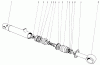 Mähdecks 30562 - Toro 62" Side Discharge Mower, GM 200 Series (SN: 30001 - 39999) (1983) Listas de piezas de repuesto y dibujos HYDRAULIC CYLINDER NO. 43-5260