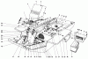 Mähdecks 30562 - Toro 62" Side Discharge Mower, GM 200 Series (SN: 30001 - 39999) (1983) Listas de piezas de repuesto y dibujos INSTRUMENT PANEL AND STEERING POST ASSEMBLY