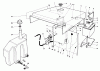 Mähdecks 30544 - Toro 44" Side Discharge Mower, Groundsmaster 120 (SN: 700001 - 799999) (1987) Listas de piezas de repuesto y dibujos HOOD GAS & HYDRAULIC TANK ASSEMBLY