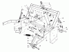 Mähdecks 30544 - Toro 44" Side Discharge Mower, Groundsmaster 120 (SN: 700001 - 799999) (1987) Listas de piezas de repuesto y dibujos PARKING BRAKE & LIFT FRAME ASSEMBLY